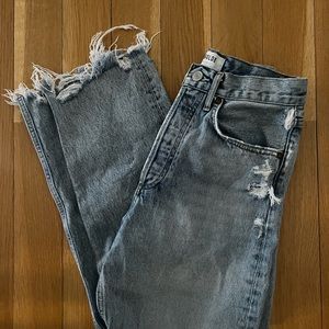 AGOLDE 90’s Crop Jeans; in color Nerve